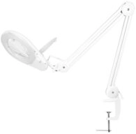 LogiLink Lupenlampe WZ0058, mit Klemmhalterung, 5 Dioptrien, Wei&szlig;