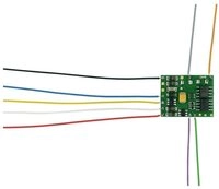 TAMS Elektronik Modelleisenbahn-Weichenantriebe Lokdecoder mit Anschlusskabeln