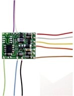 TAMS Elektronik Modelleisenbahn-Weichenantriebe Lokdecoder mit Anschlusskabeln