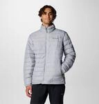 Steppjacke COLUMBIA "Powder Lite II Jacket", Herren, Gr. L, grau (columbia grau),