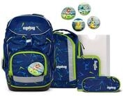 ergobag Schulrucksack Pack (6tlg., Federm&auml;ppchen, Sportrucksack, Heftebox,