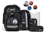 ergobag Schulrucksack Pack (6tlg., Federm&auml;ppchen, Sportrucksack, Heftebox,