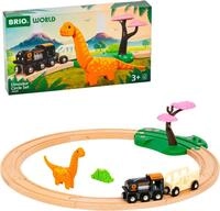 BRIO&reg; Spielzeug-Eisenbahn BRIO&reg; WORLD, Dinosaurier Bahn Set, (Set, 12-tlg)