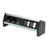 Bachmann DESK 2x Schutzkontakt Steckdosenleiste, 2x ABD GST18, 902.011