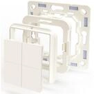 Shelly SHELLY Wandtaster-Adapter 232793, 4-fach, wei&szlig; Wandtaster
