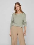 Vila Rundhalspullover VIRIL O-NECK L/S KNIT TOP - NOOS Viskosemischung, regular...