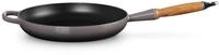LE CREUSET Bratpfanne Signature Gusseisen mit Holzgriff, Gusseisen, 28 cm Flint,