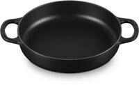 LE CREUSET Servierpfanne Gusseisen Bratpfanne 28 cm 3,2 l mattschwarz, Gusseisen