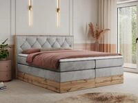 MKS M&Ouml;BEL Boxspringbett VENETO KING (Doppelbett, Multipocket-Matratzen, Topper