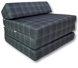 Klappmatratze Klappmatratze G&auml;stematratze Kopfteil VW GTI Muster 200x70x10cm Bezug,
