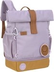 L&Auml;SSIG Kinderrucksack Little Gang, Mini Rolltop Backpack, lilac, aus recycelten