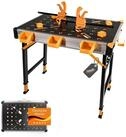 Lemodo Werkbank Mobile Werkbank, Werktisch mit &uuml;ber 450 kg Tragkraft, 5- fach