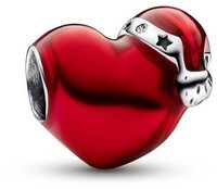 Pandora Charm-Einh&auml;nger Pandora Rotes Metallic-Weihnachtsherz Charm 792336C01