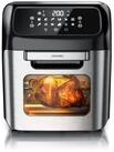 Arendo Hei&szlig;luftfritteuse mit Zubeh&ouml;r, Airfryer 12L, 4in1 Edelstahl
