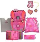 DerDieDas&reg; Schulranzen Schulranzen Set 5-tlg. ErgoFlex Tiny Roses