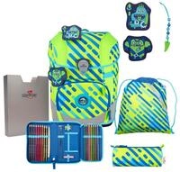 DerDieDas&reg; Schulranzen Schulranzen Set 5-tlg. ErgoFlex Tiny NEON Monster