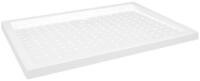 vidaXL Duschwanne, Duschtasse Anti-Rutsch Wei&szlig; 70x100x4 cm ABS