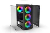 INCA Gaming-Geh&auml;use Empousa EMG-15XN Gaming PC Geh&auml;use Computer Glasscheibe 4x ARGB