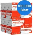 print24 Druckerpapier Kopierpapier 100000 Blatt A4 80g Premium Wei&szlig; PEFC