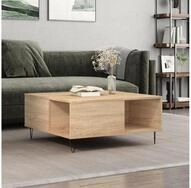 vidaXL Couchtisch vidaXL Couchtisch Sonoma-Eiche 80x80x36,5 cm Holzwerkstoff
