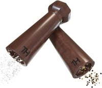 Thiru Salz-/Pfefferm&uuml;hle patentiertes Keramikmahlwerk - inkl. Untersetzer &