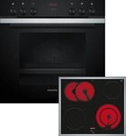 SIEMENS Elektro-Herd-Set iQ300 iQ300, mit Backwagen, Schnellaufheizung,