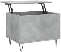 vidaXL Ablagetisch, Couchtisch Betongrau 60x44,5x45 cm Holzwerkstoff