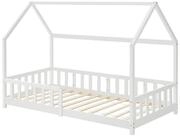 en.casa Hausbett, &raquo;Hesel&laquo; Montessori Bett Kiefernholz Wei&szlig; 90 x 200 cm