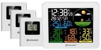 BRESSER BRESSER Farbwetterstation mit 3 Sensoren Wetterstation