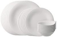 vivo Villeroy & Boch Group Geschirr-Set Essential White (18-tlg), 6 Personen,...