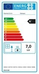 Thermia Kaminofen Olympus V3 Gussgrau/Naturstein, 7 kW, Zeitbrand