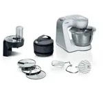 BOSCH K&uuml;chenmaschine Serie 4 MUM58210, Durchlaufschnitzler, 3 Scheiben, wei&szlig;,...