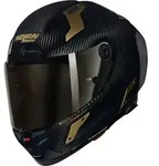 NOLAN Motorradhelm X-804 RS Ultra Carbon Aureo Helm, Notfallsystem-polsterung...
