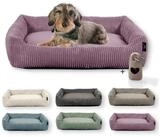 Rohrschneider Tierbett Hundebett Hundekorb Cordstoff, inkl. Gassibeutel