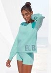 Elbsand Strickpullover aus hochwertigem Strick mit eingestricktem Logo, Loungewear