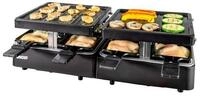 Unold Raclette Extendable 48755, 8 Raclettepf&auml;nnchen, 1300 W, Ausziehbar, Kompakt,