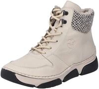 Winterboots RIEKER, Damen, Gr. 36, Warmfutter, schwarz (creme, schwarz), Lederimitat,