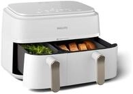 Philips Hei&szlig;luftfritteuse 3000 Series NA353/10, Dual Basket Airfryer mit 9L