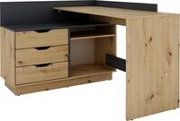 byLIVING Eckschreibtisch Bern, mit viel Stauraum, Breite 129 cm, rechts oder links