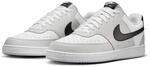 Sneaker NIKE SPORTSWEAR "COURT VISION LO", Herren, Gr. 46, schwarz-wei&szlig; (grau fog,
