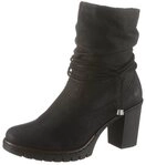 Rieker Winterstiefelette, Boots, Trichterabsatz, Warmfutter, mit gerafftem Schaft