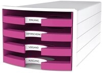 HAN Schubladenbox SCHUBL.BOX A4 WS/PINK 1013-56