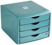 HELIT Schubladenbox the green chameleon, mit 4 Schubladen, geschlossen,...