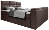 Luxusbetten24 Boxspringbett Carre, mit TV Lift, USB-Anschluss