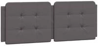 vidaXL Kopfteil, Bett Kopfteil-Kissen Grau 140 cm Kunstleder