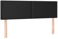 vidaXL Bett Kopfteile Schwarz 144x5x78/88 cm Kunstleder (1-tlg)