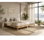 Diemelwald Massivholzbett Familienbett SONO - Erle, unbehandelte Oberfl&auml;che