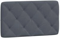 vidaXL Kopfteil, Bett Kopfteil-Kissen Dunkelgrau 90 cm Samt