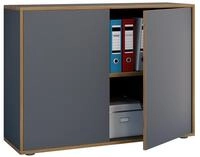 VCM Aktenschrank B&uuml;roschrank Salia mit Dreht&uuml;ren H. 74 x B. 100 x