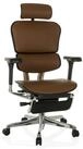 hjh OFFICE Drehstuhl Luxus Chefsessel Ergohuman Plus Legpro Gen2 Leder (1 St),...